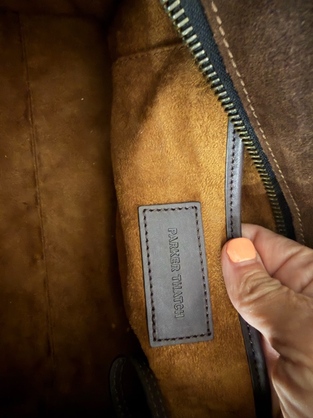 Espresso Medium Suede Jack. Excellent condition. Strap not included - Picture 13 of 14